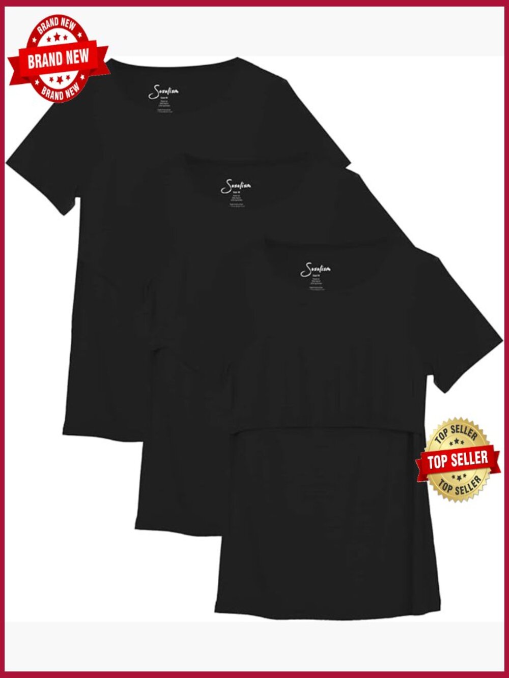 Maternity Nursing Tops 3-Pack Breastfeeding Shirts